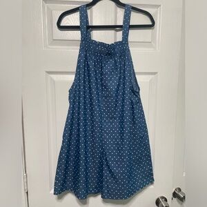 Simple by Suzanne Betro Polka Dot Romper with Pockets